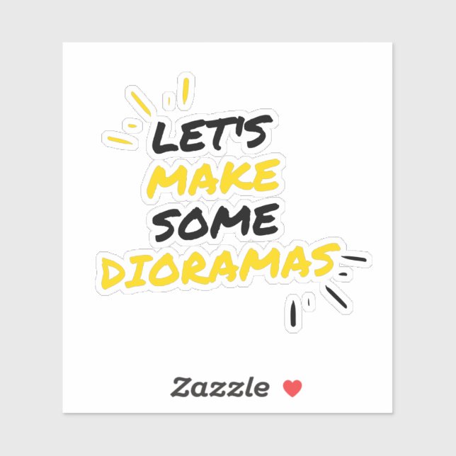 Sticker Créateur de diorama (Feuille)