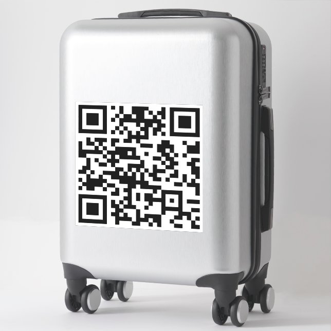 Sticker Création instantanée de code QR (en entrant votre  (Sur valise)