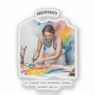 Sticker Créativité Affirmation positive