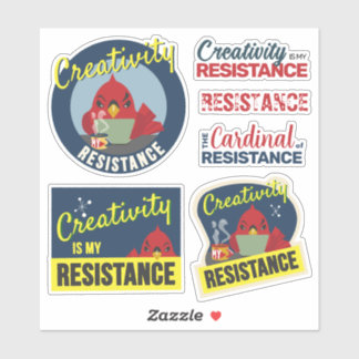 Sticker "Creativity is My Resistance" Compact Collection