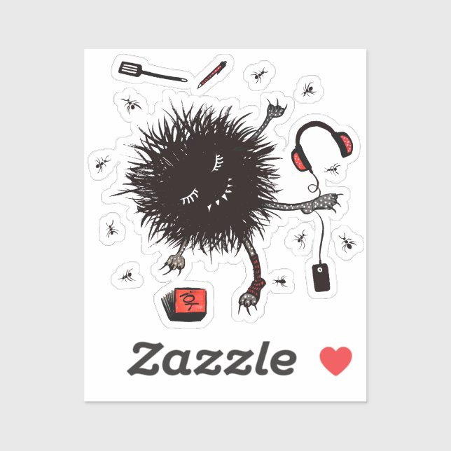 Sticker Créature Cute Lazy (Feuille)