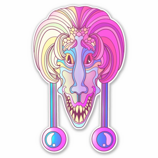 Sticker Créature de dinosaure (Devant)