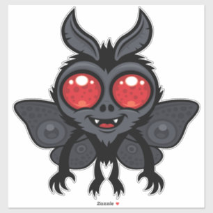 Sticker Créature mignonne et effrayante de Mothman