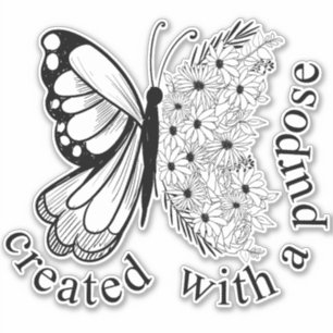 Sticker Créé avec un but