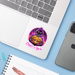 Sticker Creep it Real, Horreur Halloween illustration
