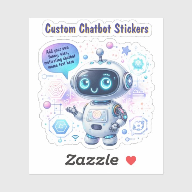 Sticker Créer Talking Chatbot mèmes Modèles de dessin (Feuille)