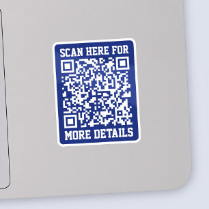 Sticker Créer un code QR analysable   Bleu marine (modifia