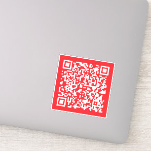 Sticker Créer un code QR rouge numérisable (modifiable)