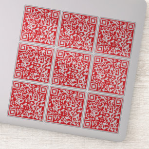 Sticker Créer un code QR rouge numérisable (modifiable)