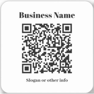 Sticker Créer votre propre code QR   Noir et blanc