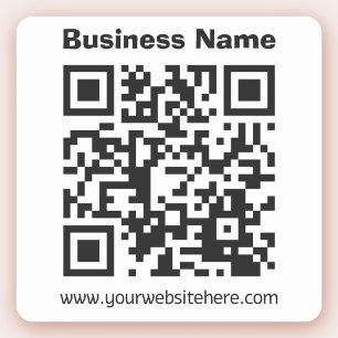 Sticker Créer votre propre code QR Noir et blanc
