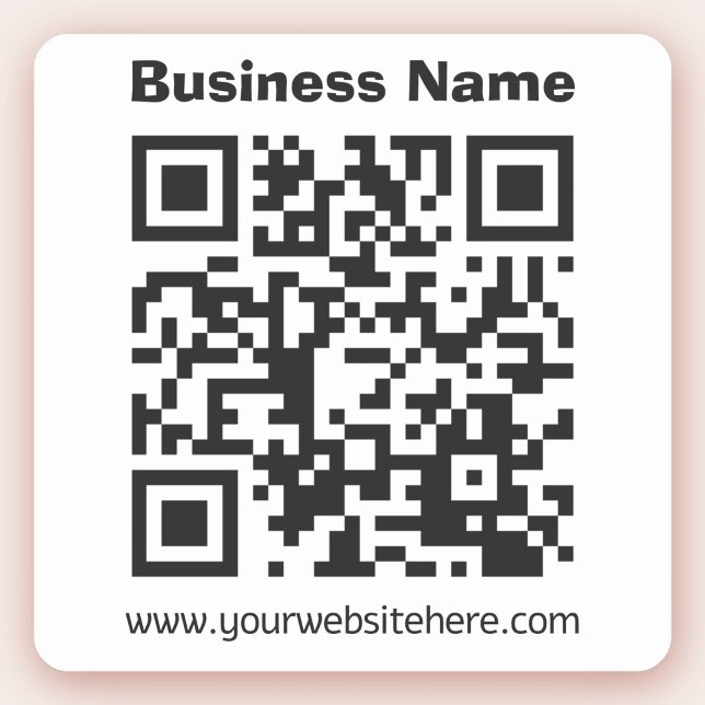 Sticker Créer votre propre code QR | Noir et blanc (Créateur téléchargé)