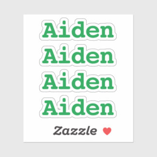 Sticker Créer votre propre nom vert Type Police