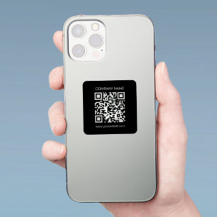 Sticker Créez instantanément un code QR imperméable transp
