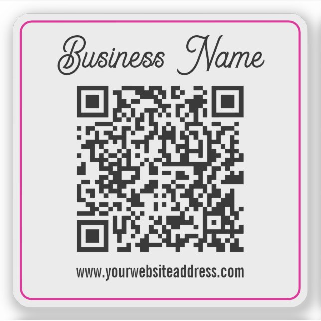 Sticker Créez instantanément un code QR scannable pour vot (Devant)