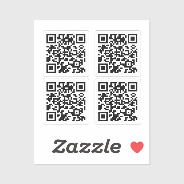 Sticker Créez votre jeu d'autocollants Qr Code Clear ! (Feuille)