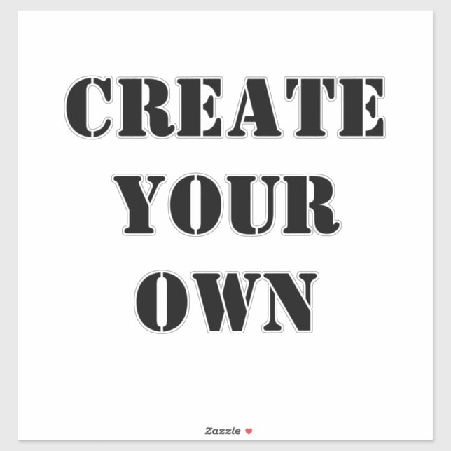 Sticker Créez votre propre (Feuille)