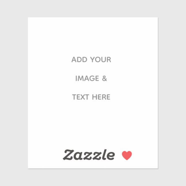 Sticker Créez votre propre blanc  (Feuille)