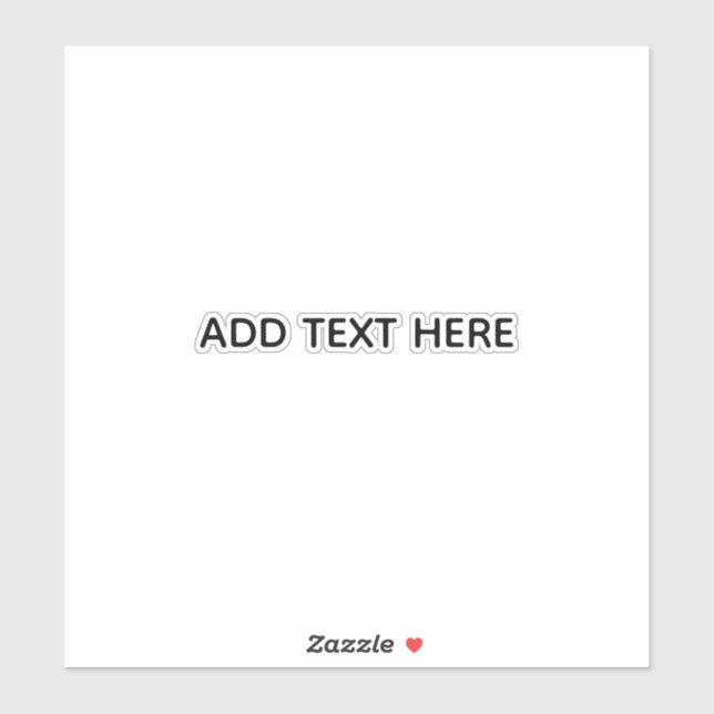 Sticker Créez votre propre blanc  (Feuille)
