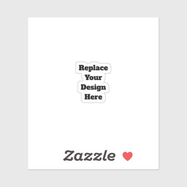Sticker Créez Votre Propre blanc (Feuille)