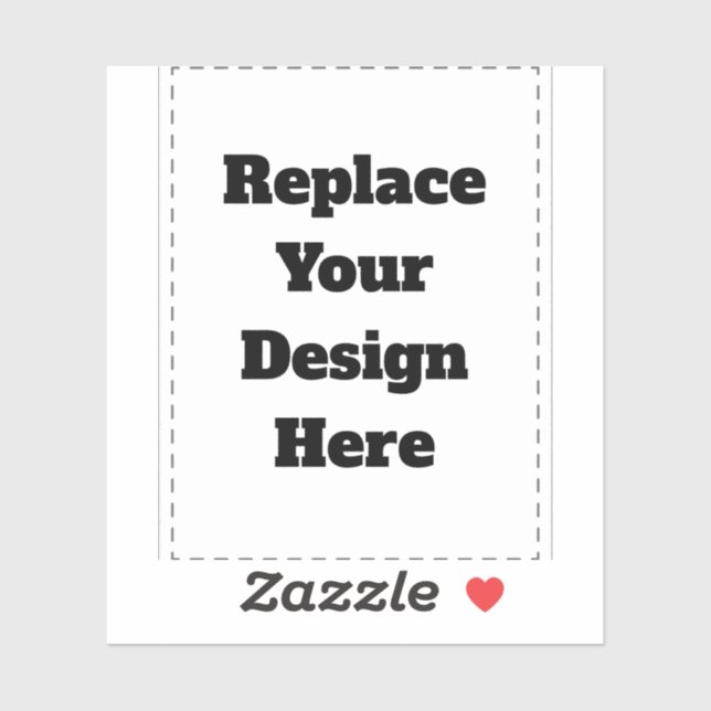 Sticker Créez votre propre blanc  (Feuille)