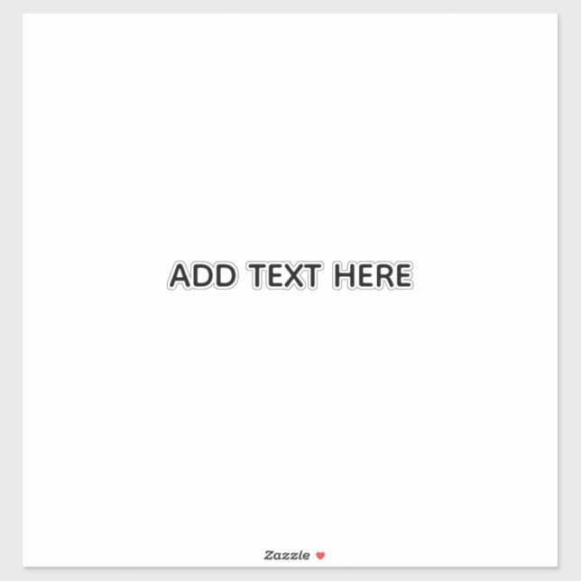 Sticker Créez votre propre blanc  (Feuille)