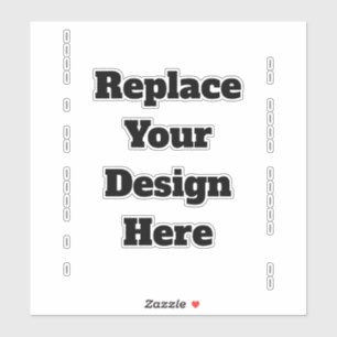 Sticker Créez votre propre blanc