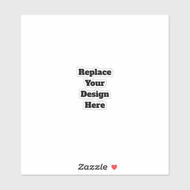 Sticker Créez votre propre blanc  (Feuille)