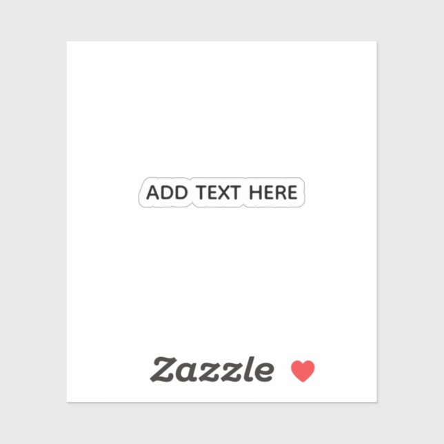 Sticker Créez Votre Propre Blanc (Feuille)