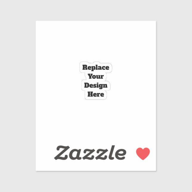 Sticker Créez votre propre blanc  (Feuille)