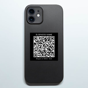 Sticker Créez votre propre code QR noir promotionnel