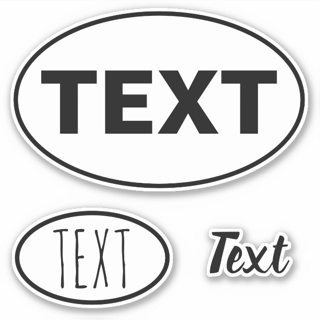 Sticker Créez votre propre do-it-yourself Eurostyle Vinyl  (Devant)