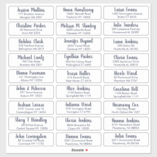 Sticker Créez Votre Propre Élégante Adresse D'Invité De Ma