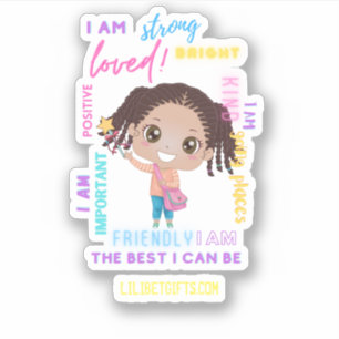 Sticker Créez votre propre I AM - Affirmations positives d
