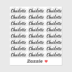 Sticker Créez votre propre nom de script personnalisé élég