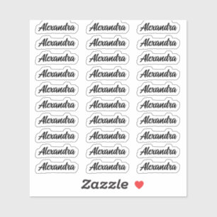 Sticker Créez votre propre nom de script personnalisé mode