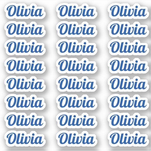 Sticker Créez votre propre nom de script personnalisé mode (Devant)