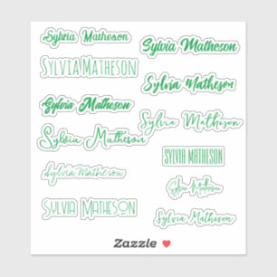 Sticker Créez Votre Propre Nom Design Moderne