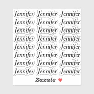 Sticker Créez Votre Propre Nom Personnalisé Élégant