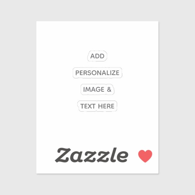Sticker Créez Votre Propre Personnalisation (Feuille)