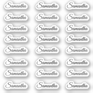 Sticker Créez votre propre script moderne Nom personnalisé