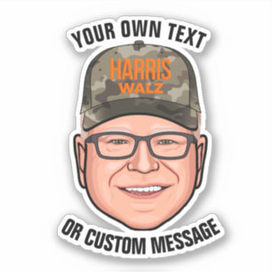 Sticker Créez votre propre Tim Walz