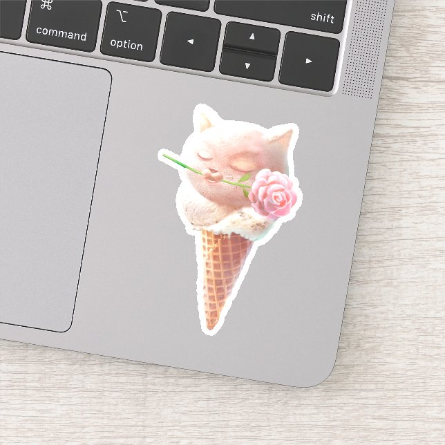 Sticker Crème de glace Kitty - Rosy & Dreamy (Détail)
