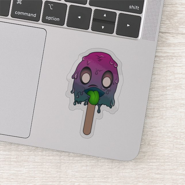 Sticker Crème de glace nocive, Monstre de crème glacée (Détail)