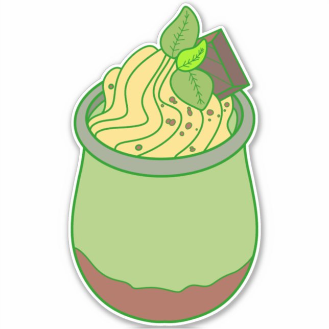 Sticker Crème Glacée à la Vanille (Devant)