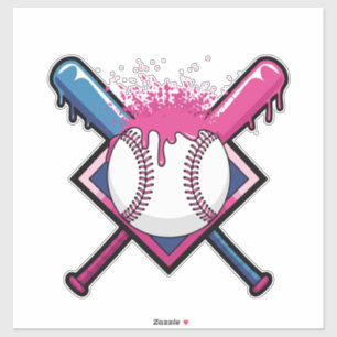 Sticker Crème Glacée Baseball Drip Amoureux de Baseball