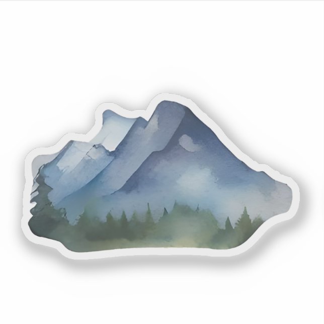 Sticker Crépuscule sur Fir Ridge (Devant)