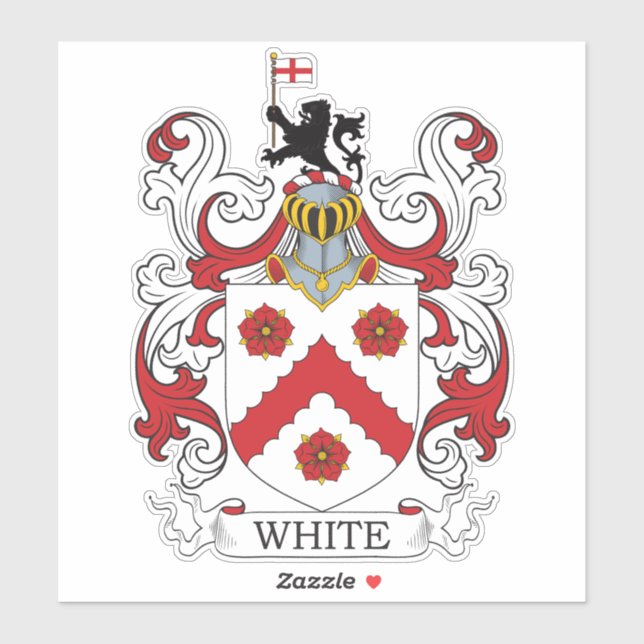 Sticker Crest de la famille blanche (Feuille)