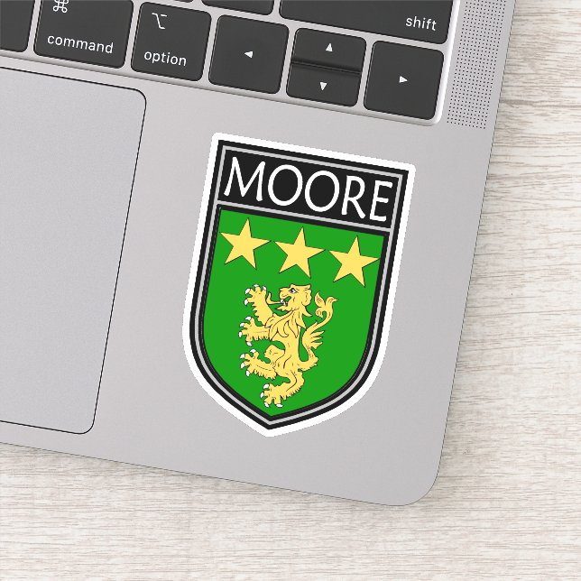 Sticker Crête de clan irlandais - Moore (Détail)