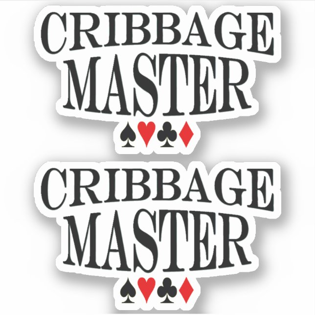 Sticker Cribbage Master 2x Vinyl (Devant)